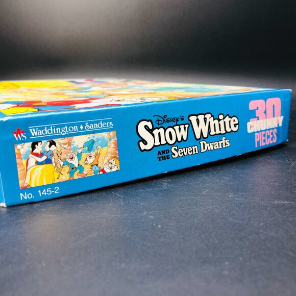 1986 SNOW WHITE Seven Dwarfs Jigsaw Puzzle 30 Chunky Pieces COMPLETE, Vintage - Picture 7 of 12